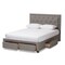 Baxton Studio Aurelie Modern Light Grey Upholstered Queen Size Storage Bed 145-8128 - alternate 8